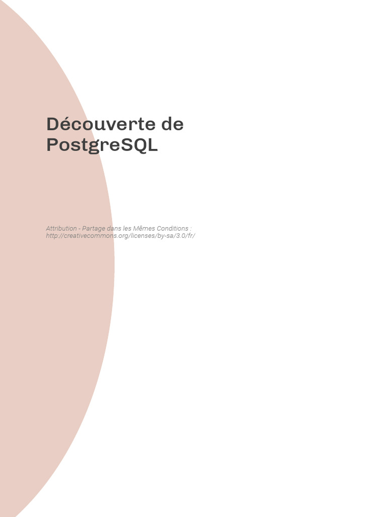 Introduction à PostgreSQL et installation | PDF | Bases de données ...