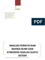 Analisis Pernyataan Bahwa Bumi Dan Atmosfer Adalah Suatu Sistem