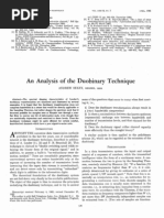 Analysis of Duobinary