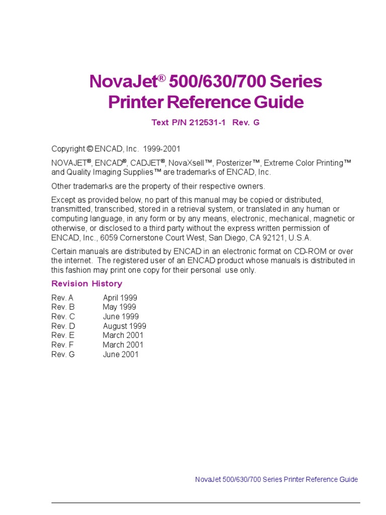 NovaJet 500/630/700 Series Guide | PDF | Image Scanner | Printer ...