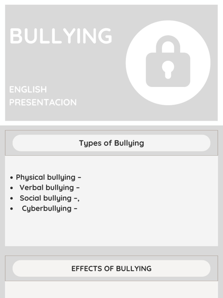 Understanding Bullying and Its Effects | PDF
