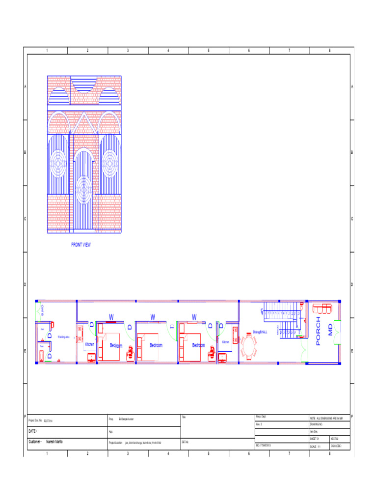 Project Drawing for Residential Layout | PDF