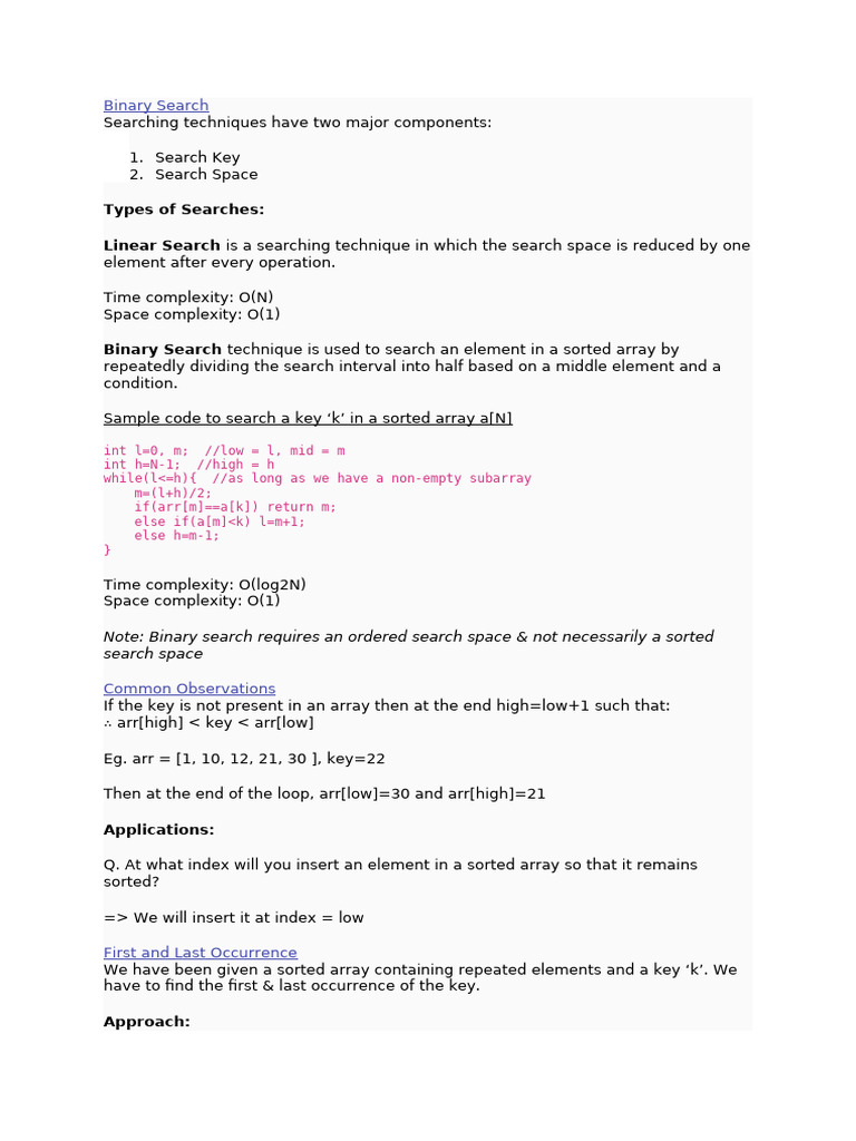 Finding Element in Unsorted Array | PDF | Theoretical Computer Science ...