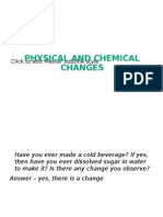 Physical and Chemical Changes: Click To Edit Master Subtitle Style
