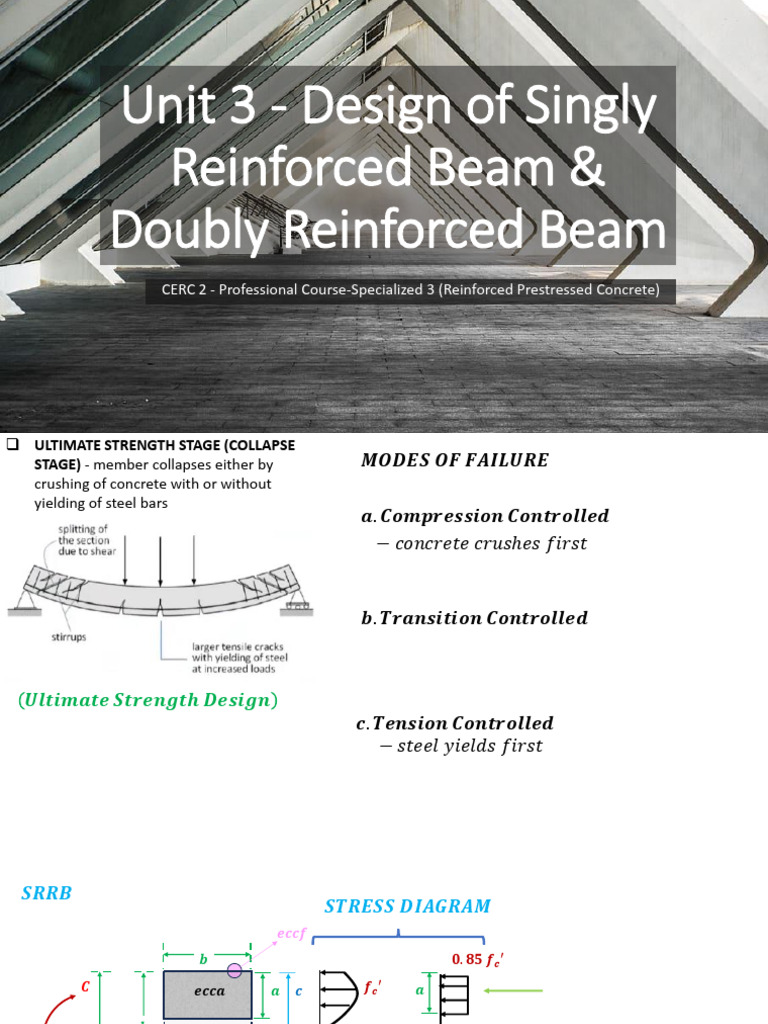 Design of Reinforced Beams | PDF | Beam (Structure) | Structural ...