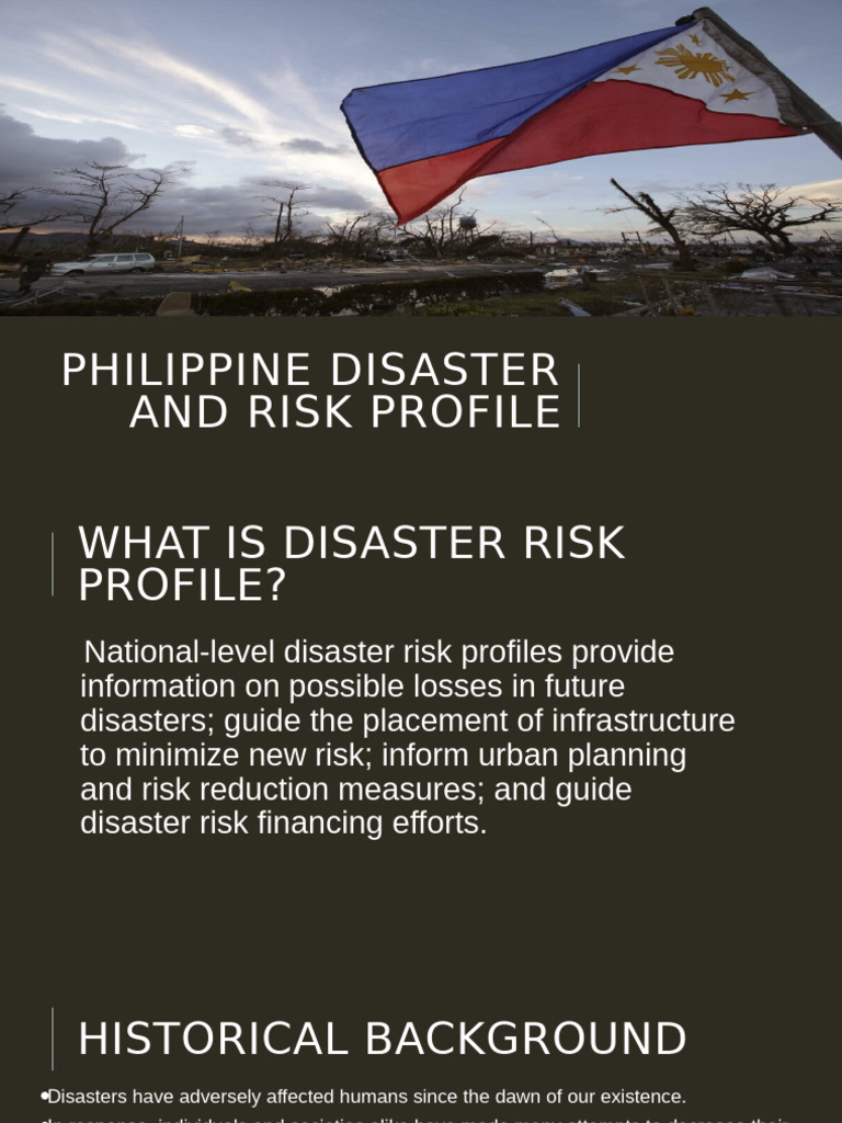 Philippine Disaster Risk Overview | PDF | Volcano | Tropical Cyclones