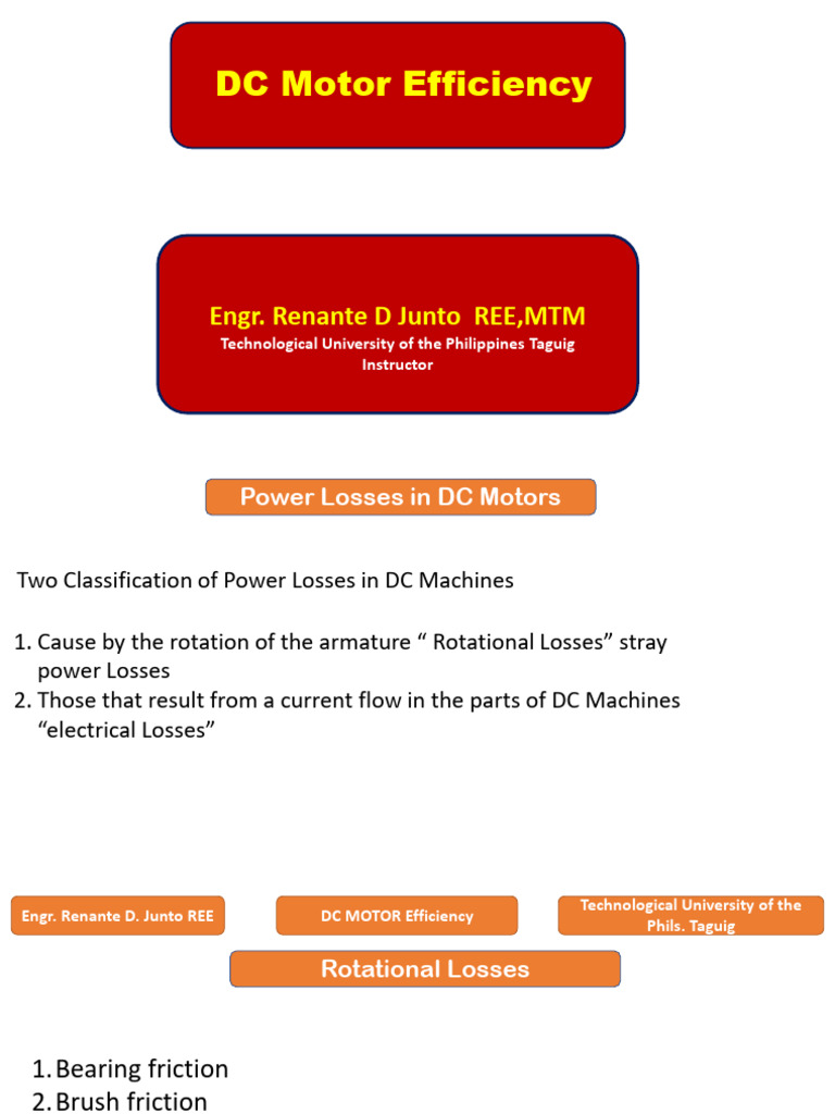 DC Motor Efficiency Analysis | PDF | Electric Motor | Electrical Equipment