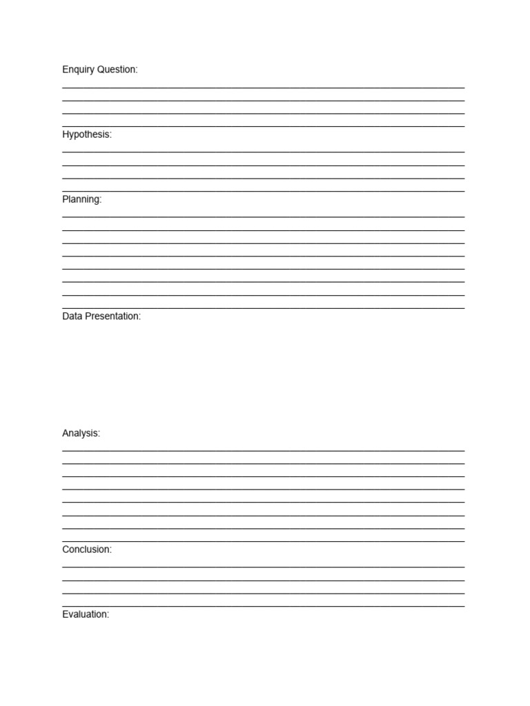 Field Work Template | PDF | Methodology | Inquiry