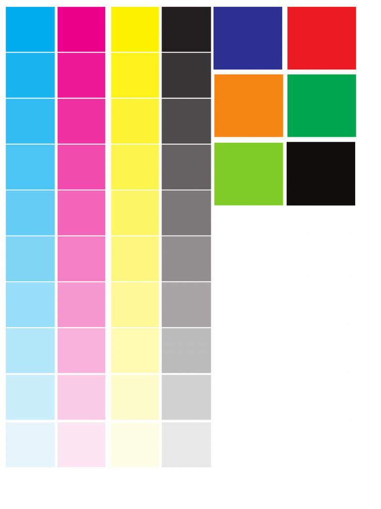 CMYK Chart Test Print | PDF