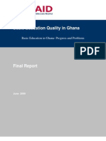 Basic Education in Ghana: Progress and Problems
