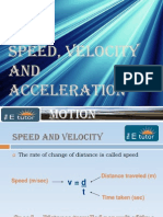 The e Tutor - Speed, Velocity and Acceleration
