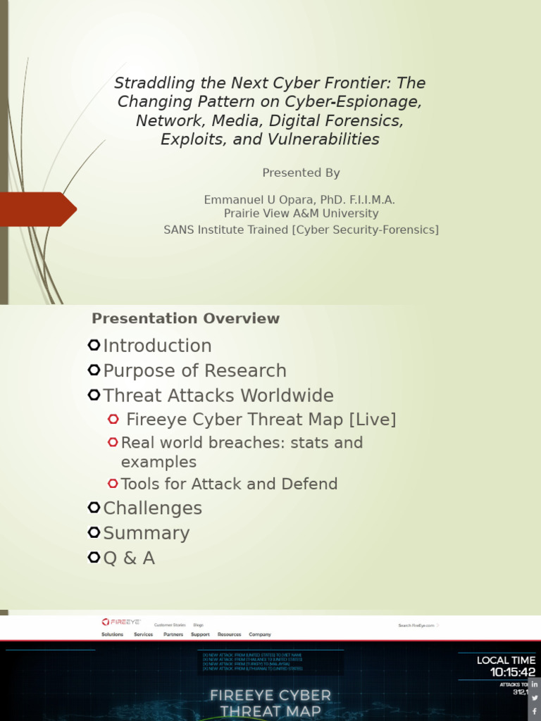 Cybersecurity Presentation Insights | PDF | Malware | Computer Security