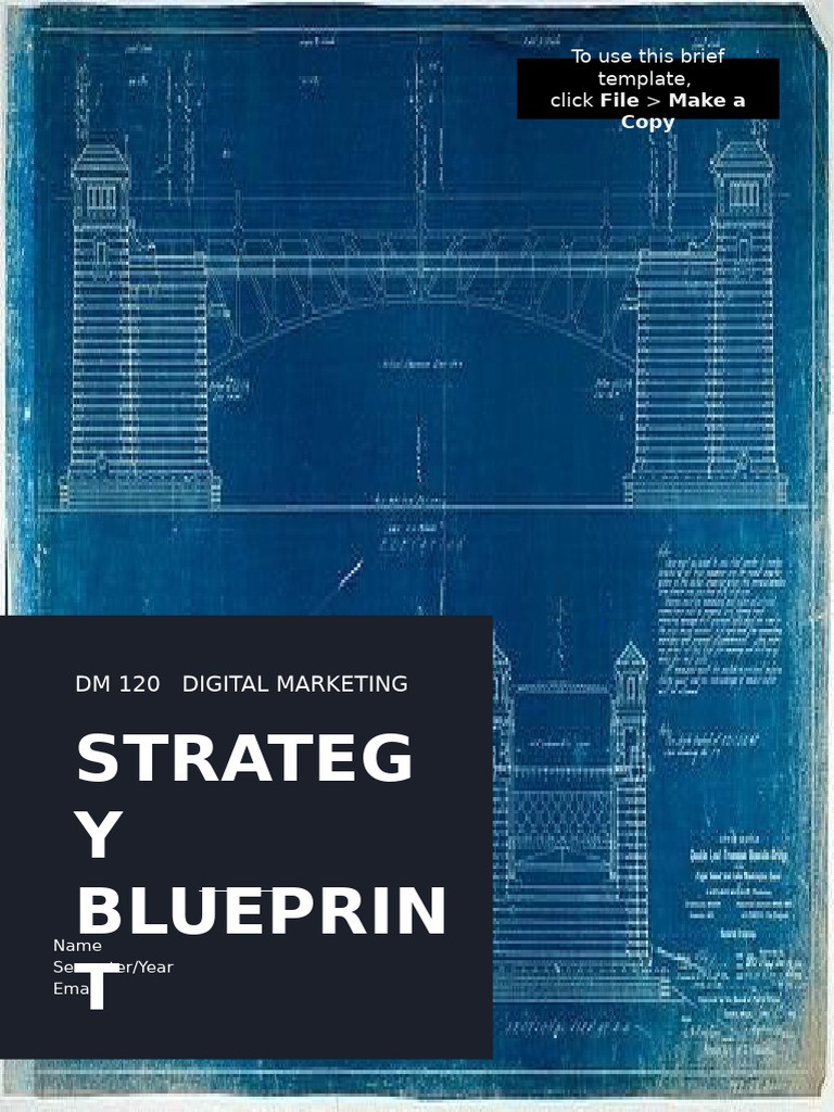 Digital Marketing Strategy Blueprint | PDF | Marketing | Digital Marketing