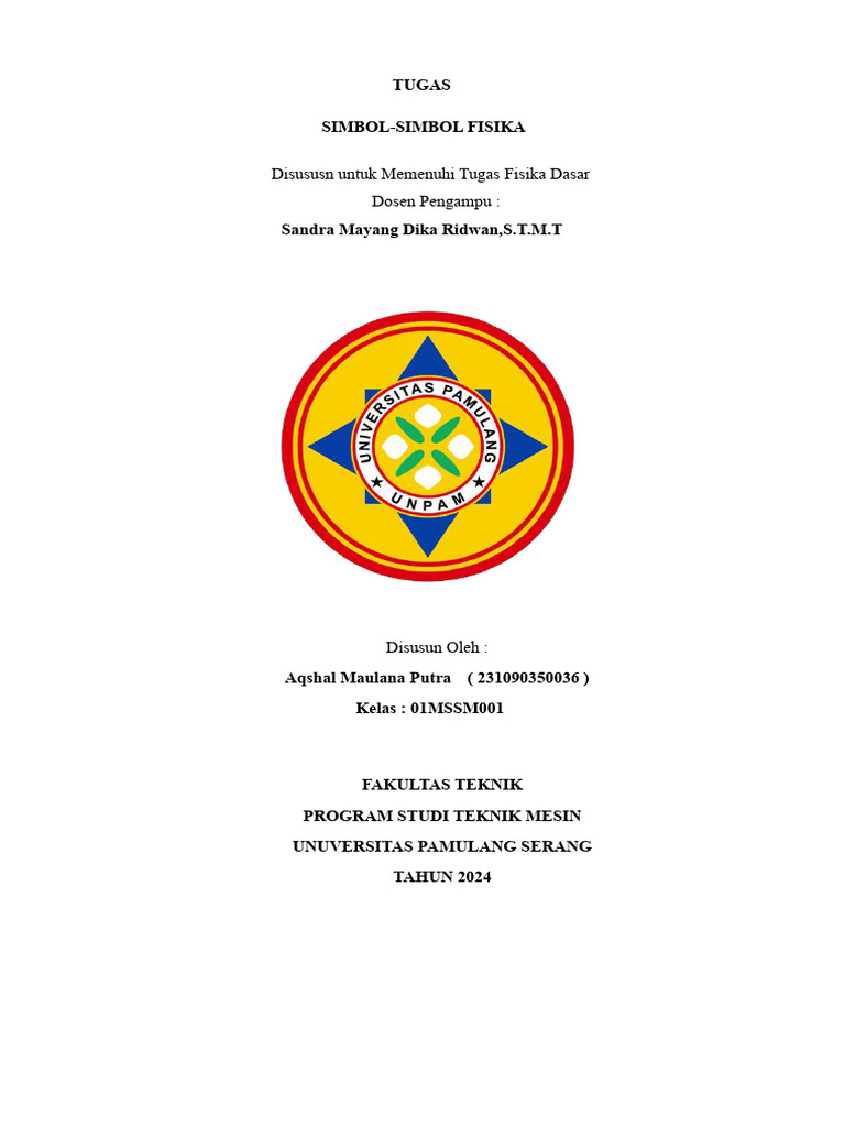 Simbol-Simbol Fisika Dasar | PDF