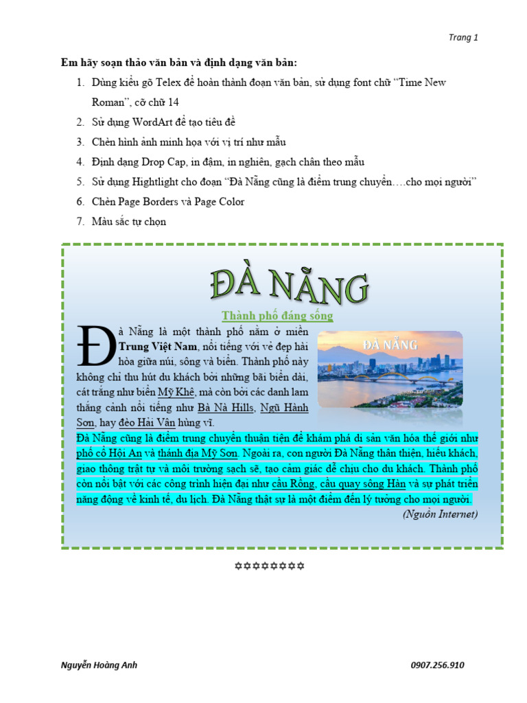 Exercise Work Art - Drop Cap 1 | PDF