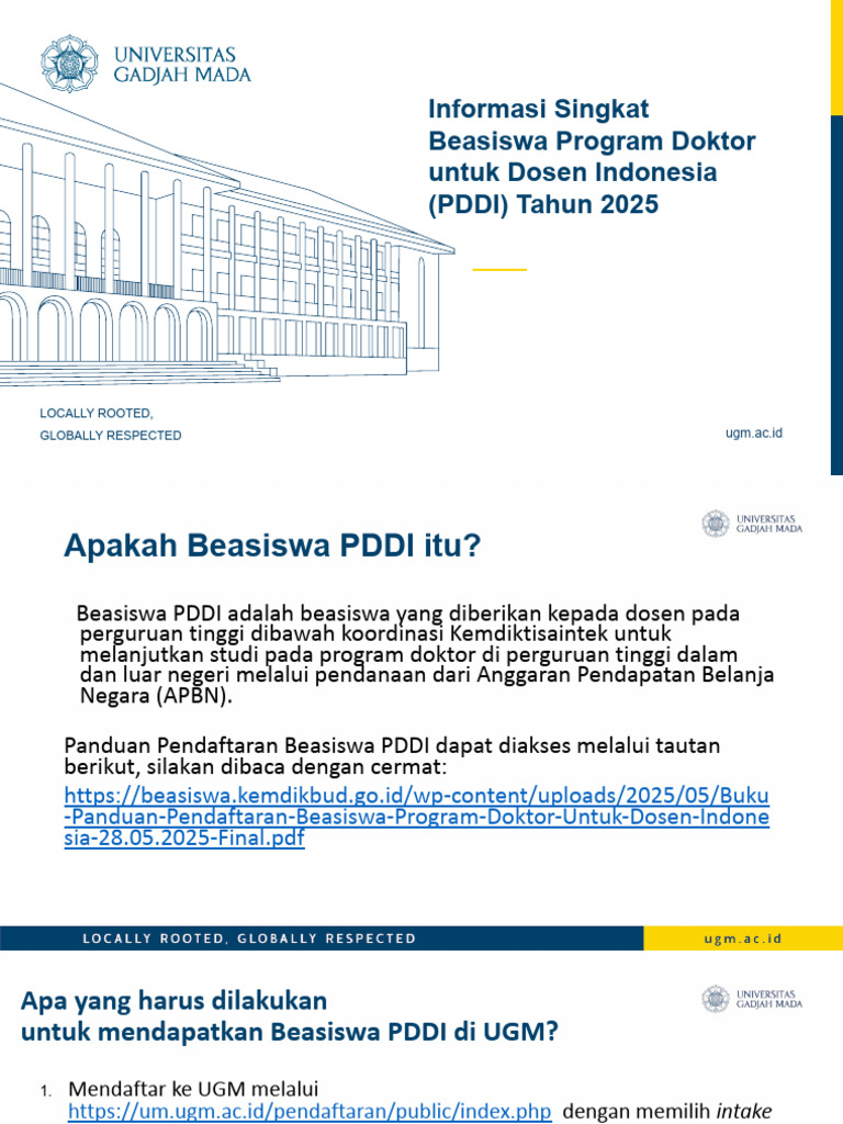 Beasiswa PDDI 2025: Panduan dan Timeline | PDF