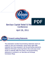 Barclays Capital Retail & Restaurants Conference April 26, 2011