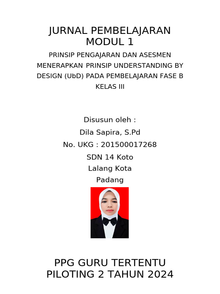 Penerapan UbD dalam Pembelajaran Kelas III | PDF