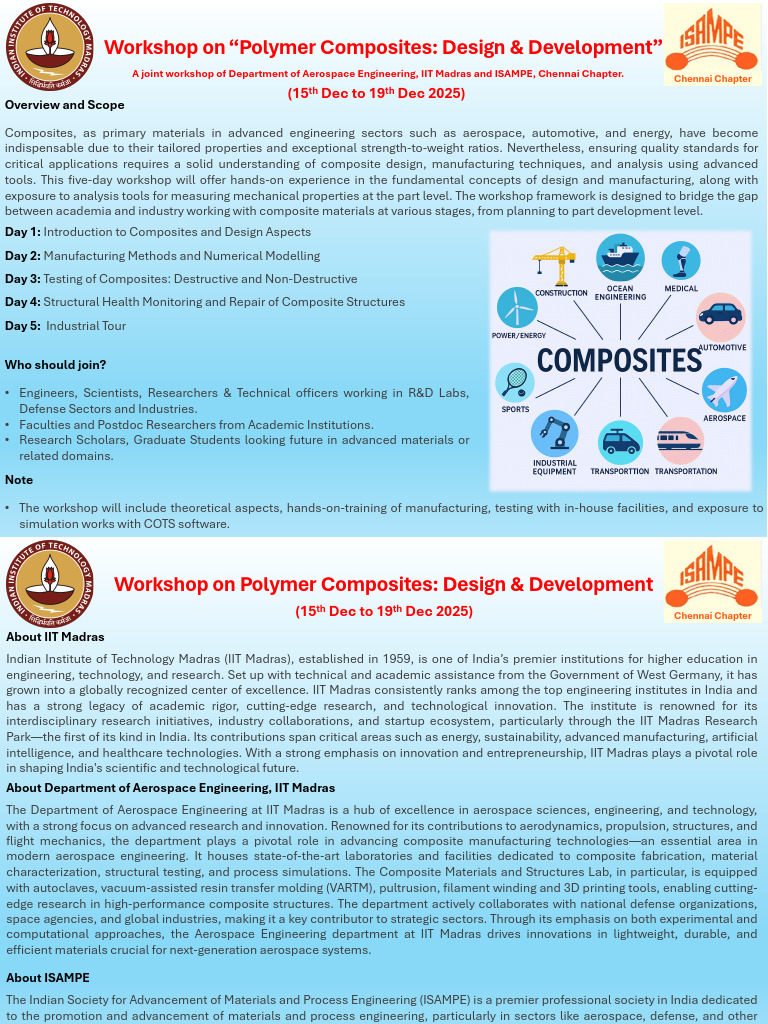 Polymer Composites Workshop 2025 | PDF | Engineering | Composite Material