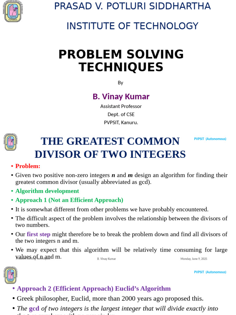 Finding GCD: Methods Explained | PDF | Algorithms And Data Structures ...