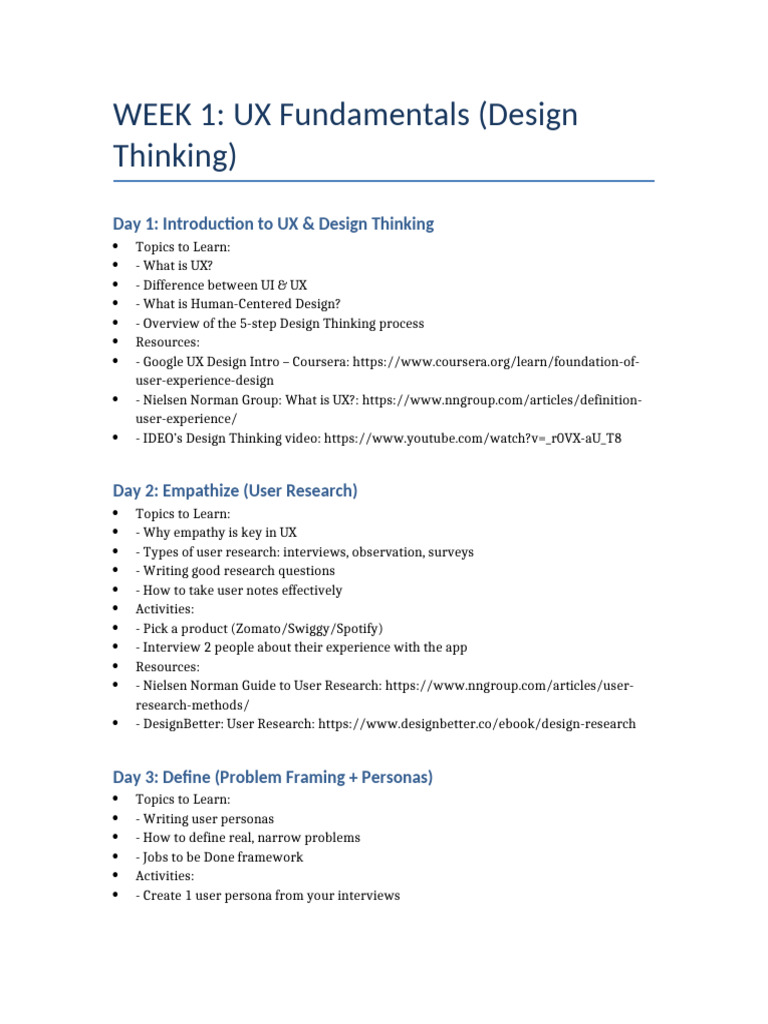 UX Research Fundamentals Overview | PDF | Design Thinking | Design