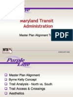 Maryland Transit Administration: Master Plan Alignment Trail