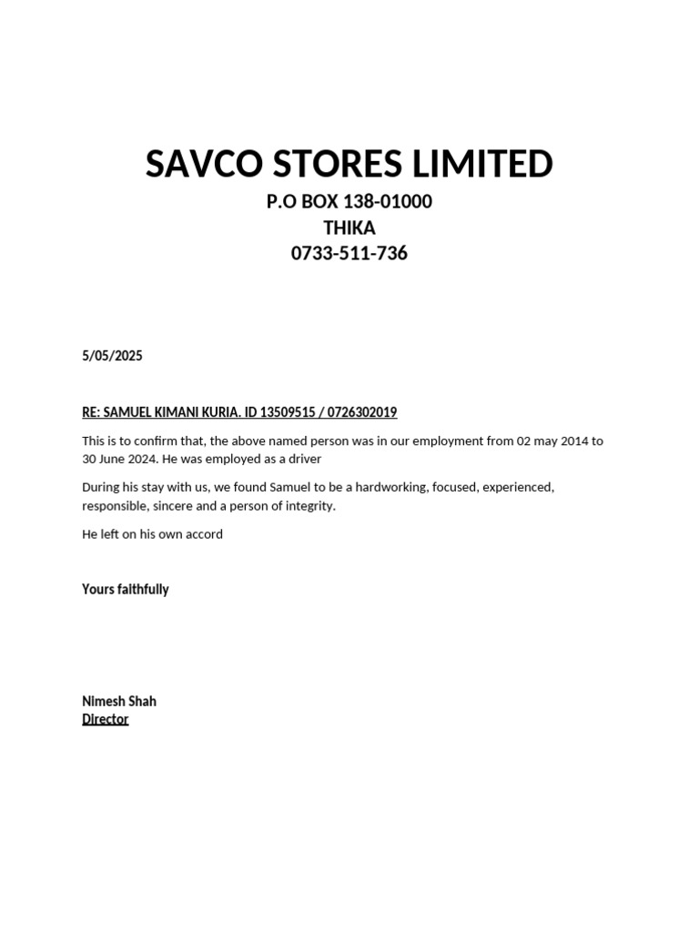 Recomedation Letter | PDF