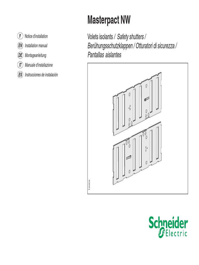 Manuel d'installation Masterpact NW | PDF | Électricité