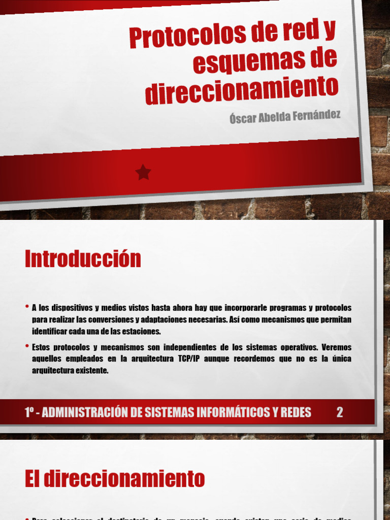 Protocolos de Red y Esquemas de Direccionamiento | PDF | Enrutador ...