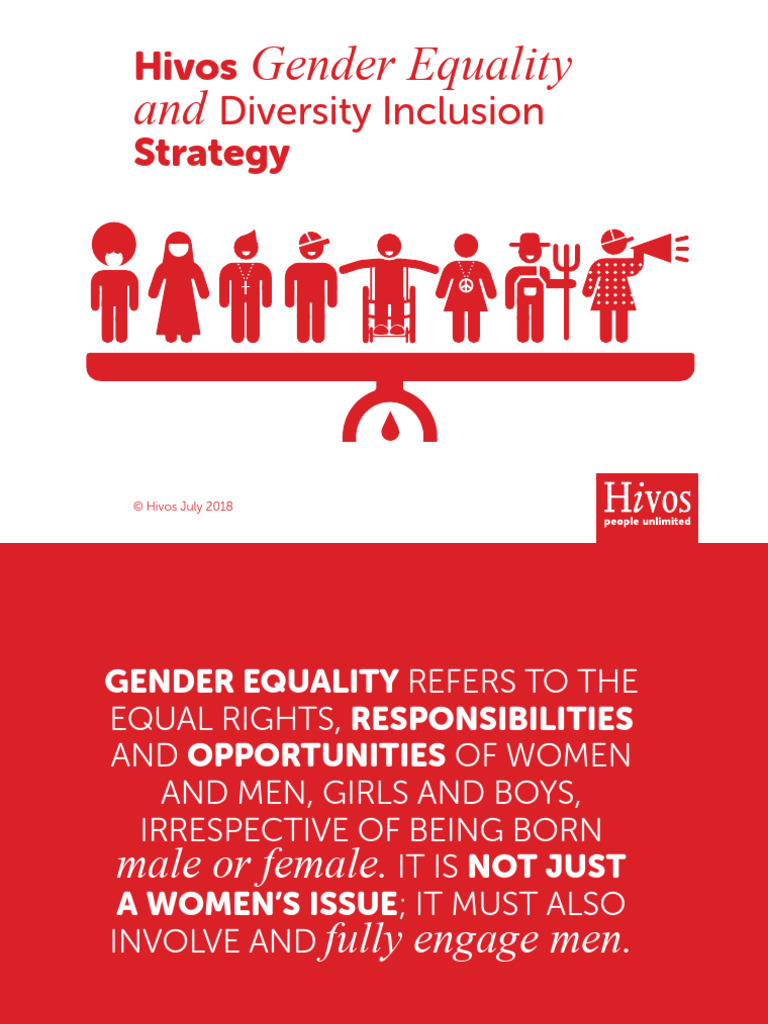Hivos Gender Equality Strategy Overview | PDF | Gender | Gender Studies