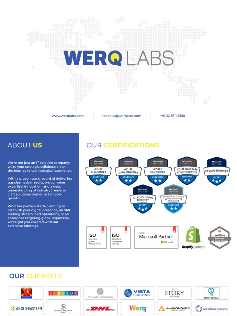 Werq Company Profile | PDF | Digital Marketing | Cloud Computing