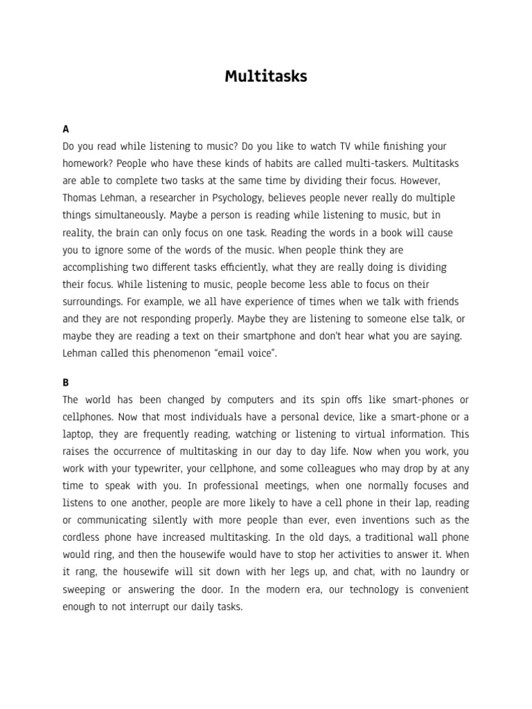 Understanding Multitasking Effects | PDF | Mobile Phones | Smartphone