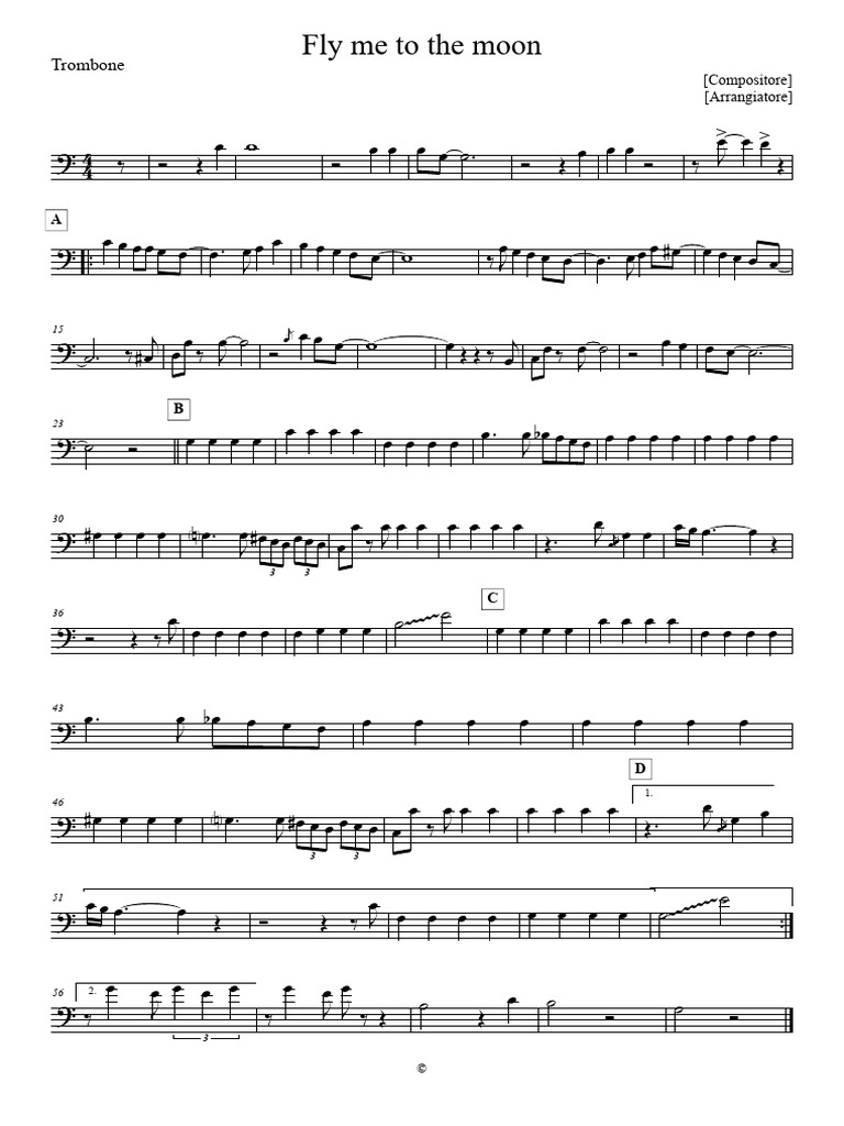 TROMBONE - Fly Me To The Moon | PDF
