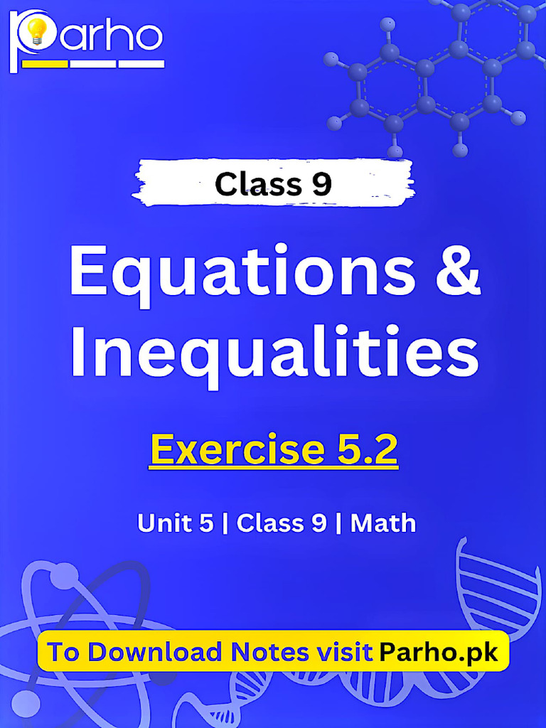 9th Math Exercise 5.2 | PDF