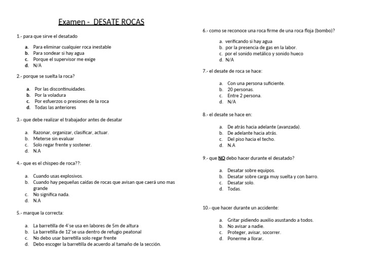 Roca Floja: Identificación y Desate | PDF
