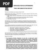 2004 Ex Offenders Implementation Report