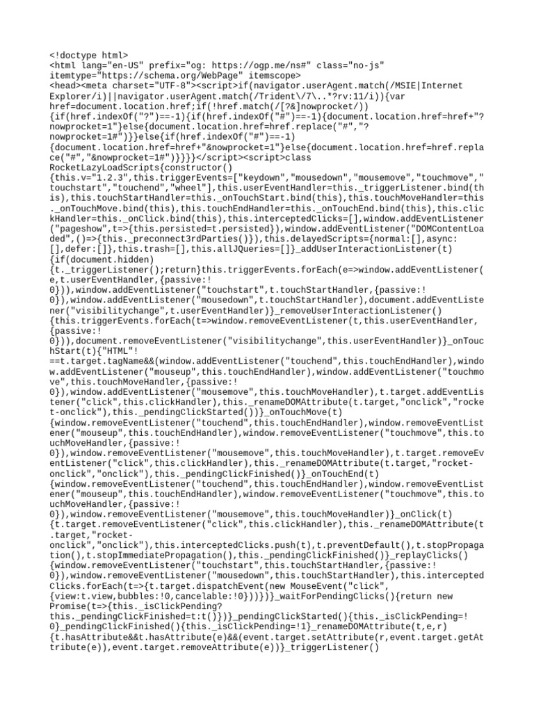 Rocket Lazy Load Script Implementation | PDF