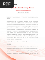 Solar PV Module Warranty | PDF