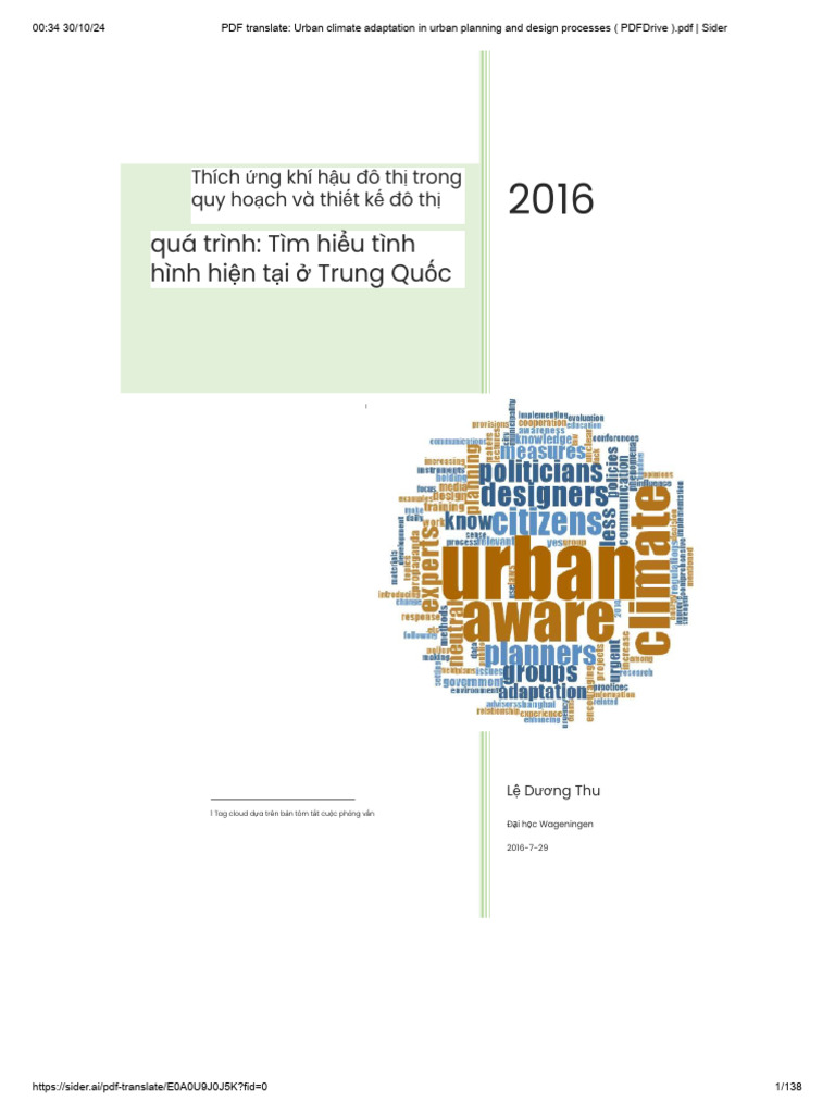 PDF Translate_ Urban Climate Adaptation in Urban Planning and Design ...