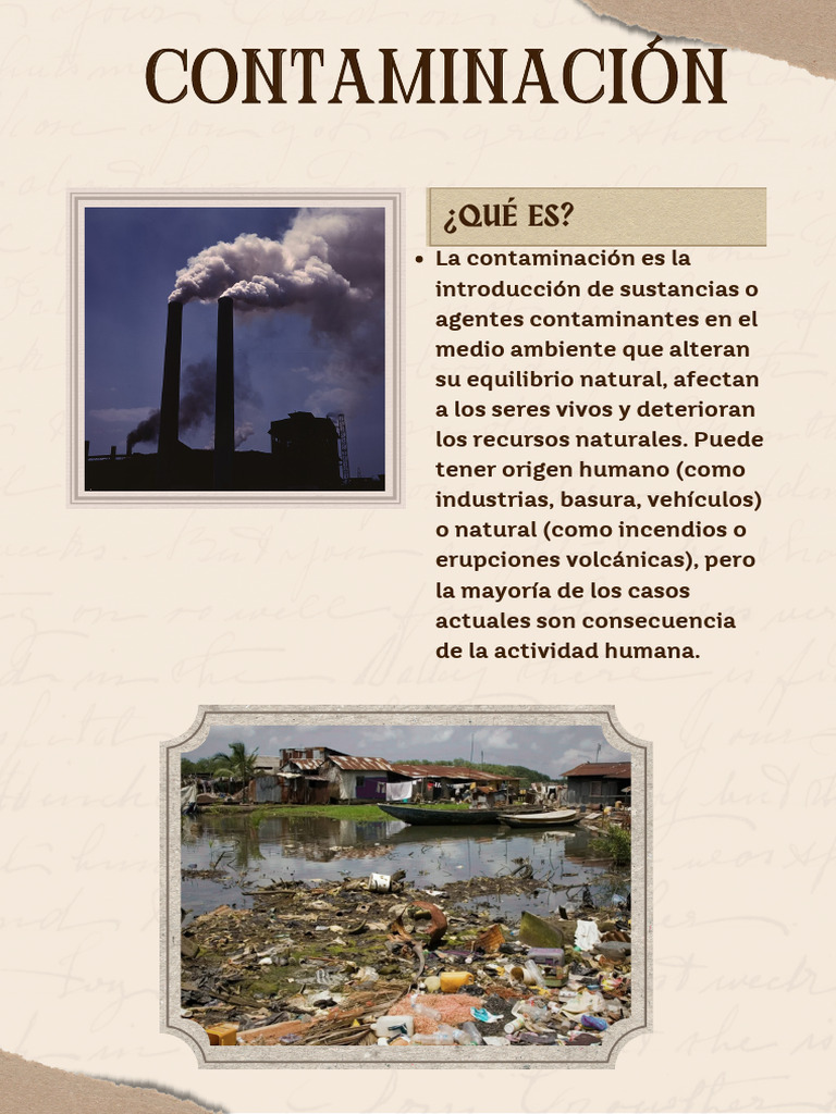 Contaminacin | PDF | Contaminación | La contaminación del agua