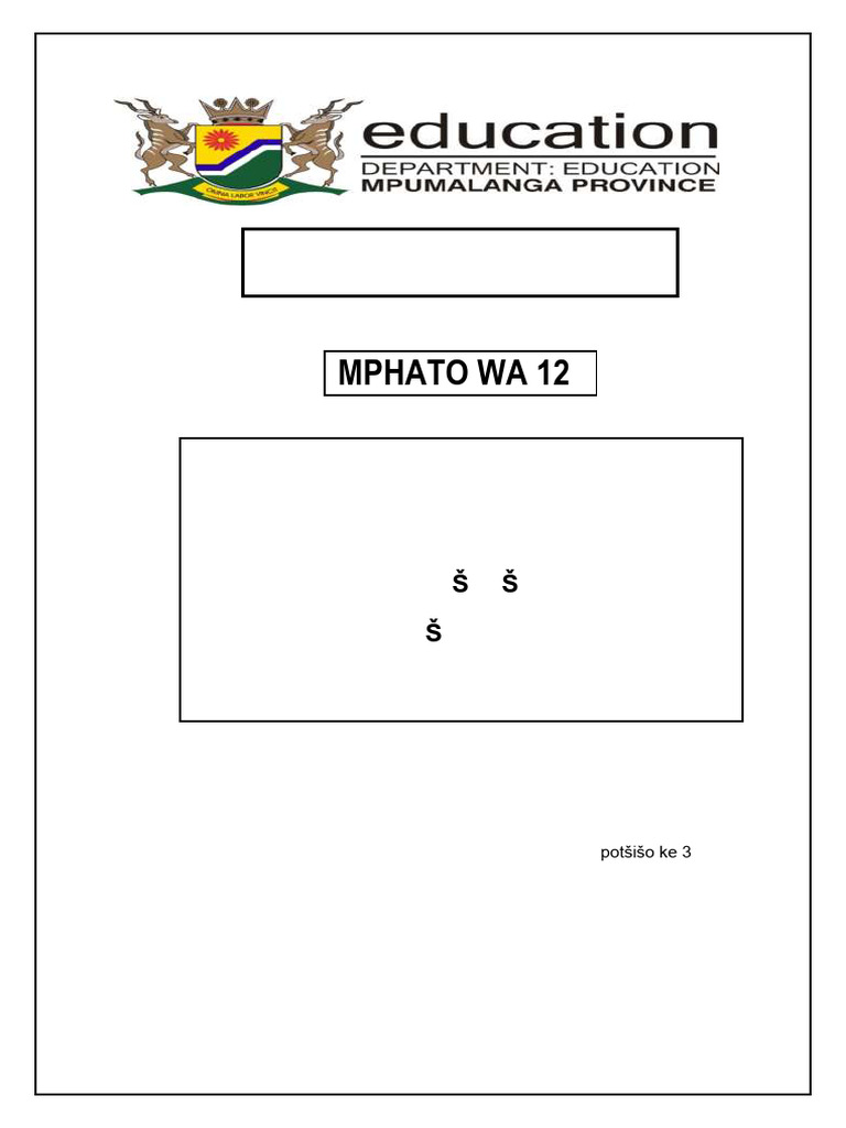 2025 Sepedi HL GR 12 Mosomo 7 | PDF
