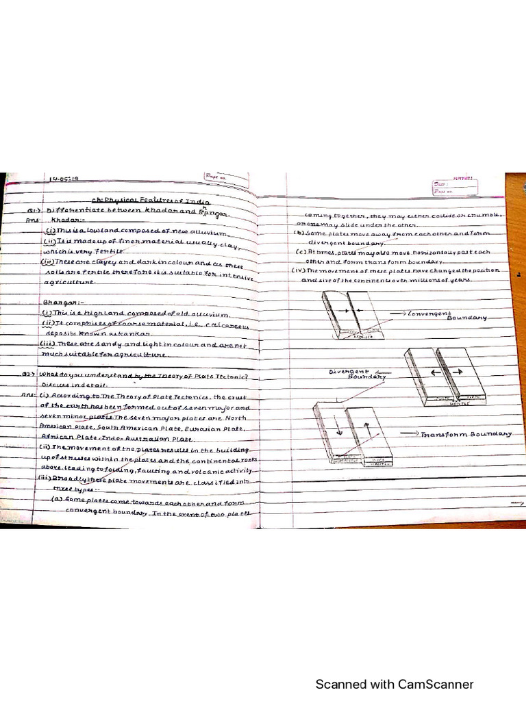 Physical Features FC Final Notes For Class 9 | PDF