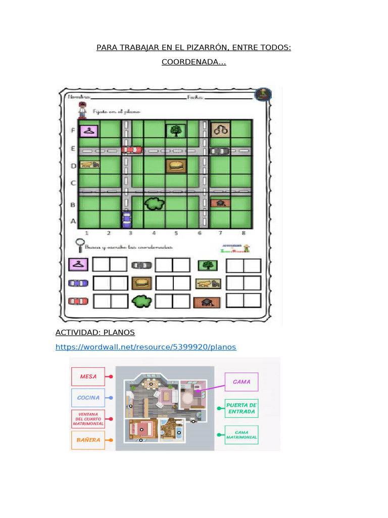 3er Grado Coordenadas Y Planos PDF