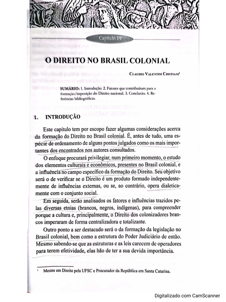 O Direito No Brasil Colonial | PDF