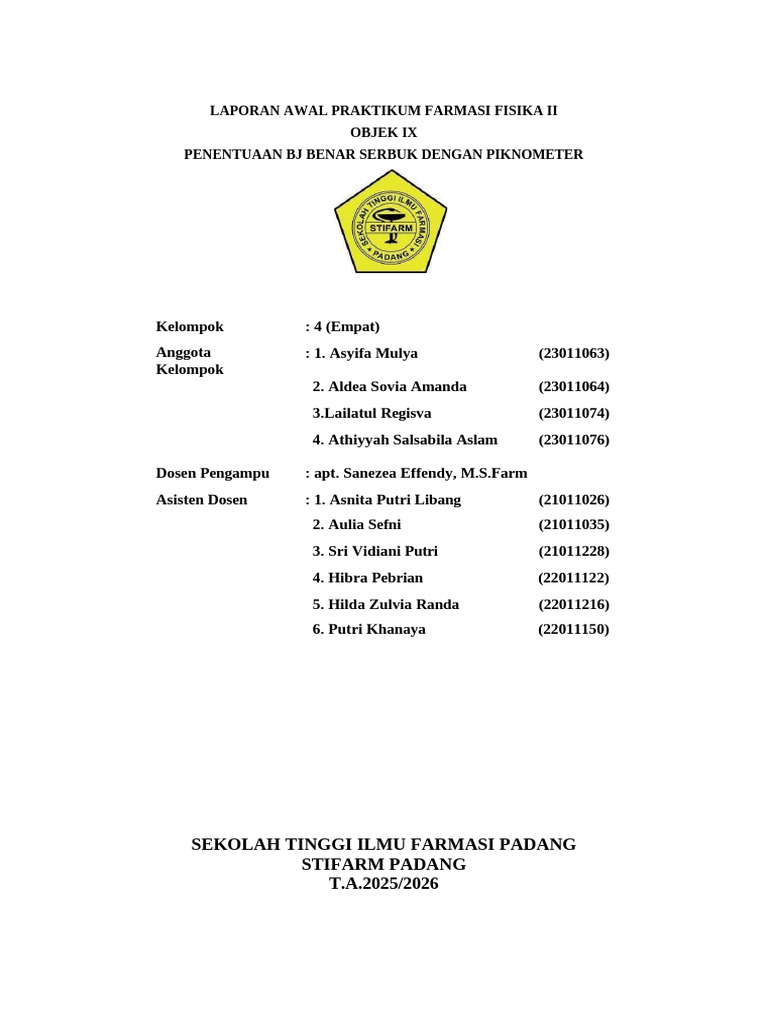 Obj 9 Laprak Awal Kel3 | PDF