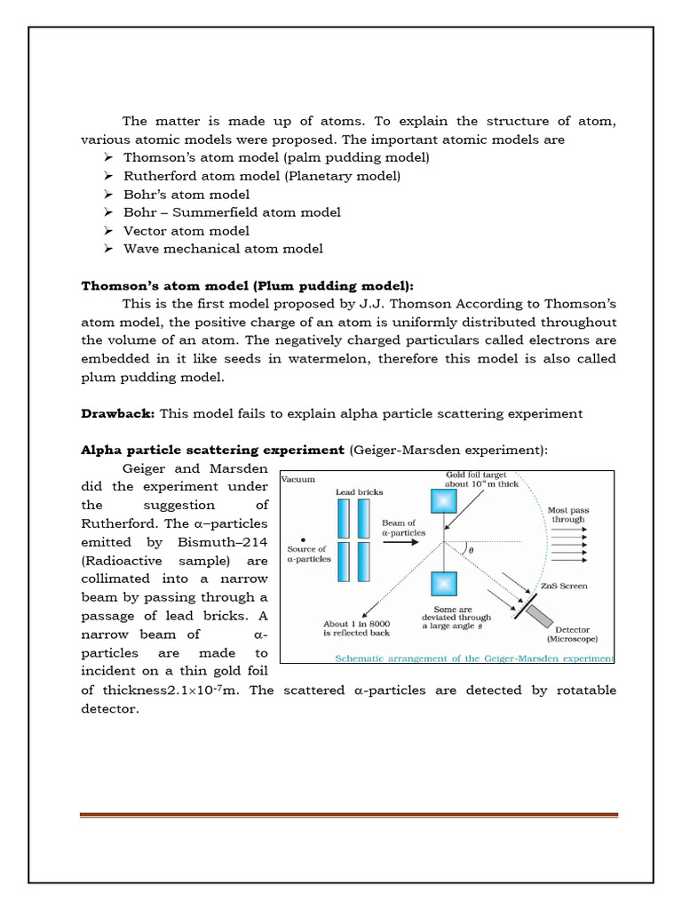 Vector Atom Model Overview | PDF | Atoms | Electron