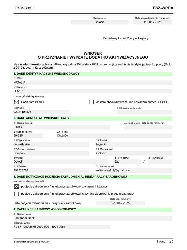 PSZ Wpda | PDF