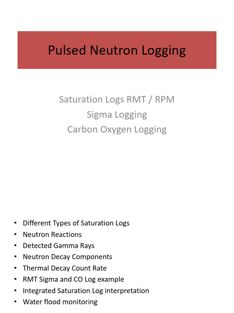 Types of Saturation Logs Explained | PDF