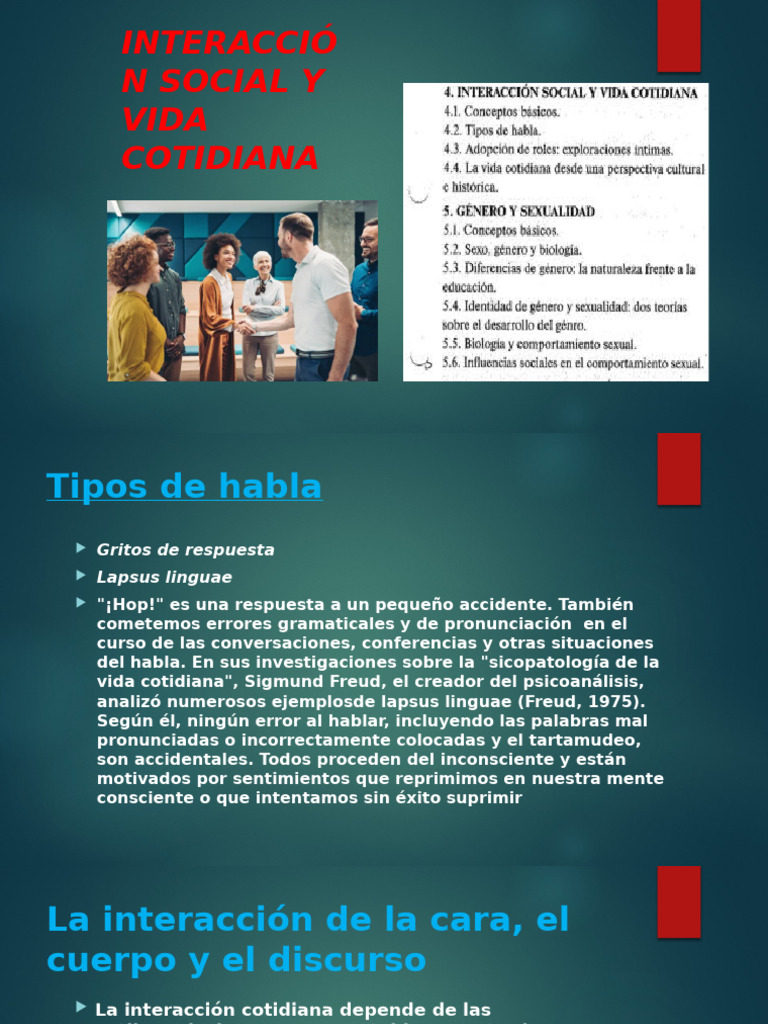 Interacción Social y Vida Cotidiana | PDF | Sicología