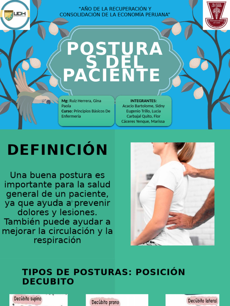Posturas Del Paciente 2 | PDF | Pelvis | Enfermedades y trastornos